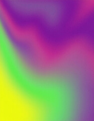 Abstract Gradient Background in Purple, Pink, Green and Yellow