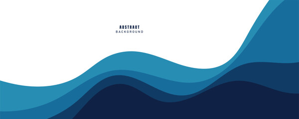 Abstract wave layer vector background illustration	