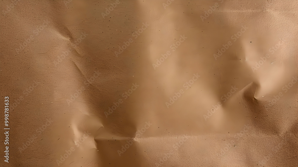 Aufkleber close-up image of brown crumpled paper texture with subtle lighting and shadows, ideal for backgroun