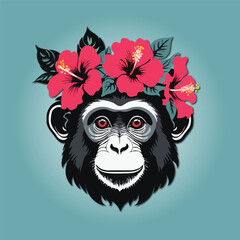 Chimpanzee in Bloom