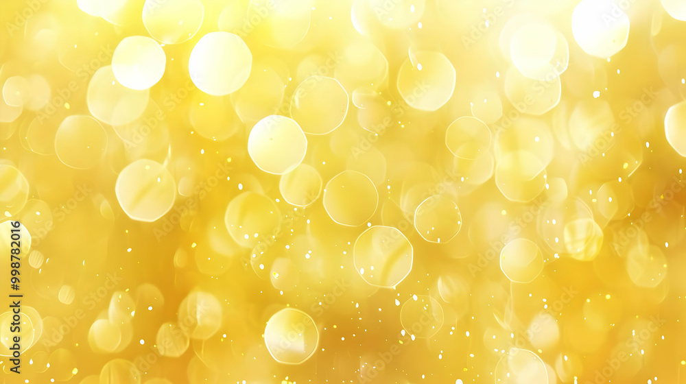 Poster golden abstract background with defocused lights and sparkling texture