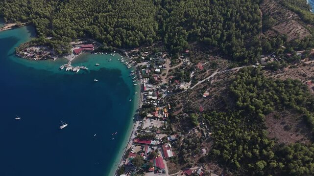 Drone Video Taken in Bodrum, Cokertme Bay