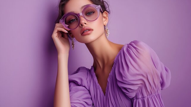 A lilac color matching palette to create a stylish and cohesive look for your wardrobe. 