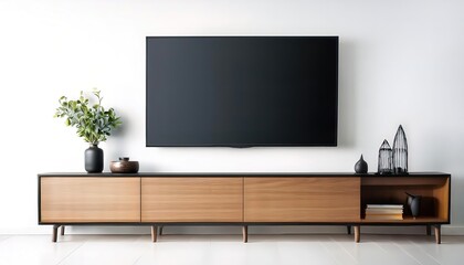 Fototapeta premium flat panel display TV television in living room. electronic display used to display visual content such as text or images. It is present in consumer, medical, transportation, and industrial equipment