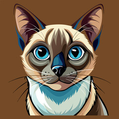 Pet cat vector image illustration and artwork