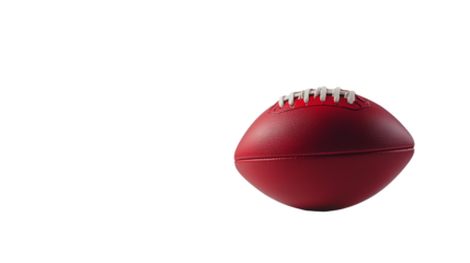 Piłka do futbolu amerykańskiego umieszczona na przezroczystym tle, doskonale oddająca charakter tego popularnego sportu.