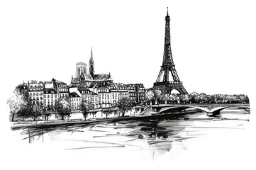 PNG  Drawing architecture building sketch.