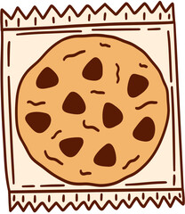 Lined Chocolate Chip Cookie Pack