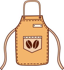Lined Coffee Shop Barista Apron