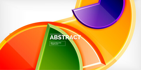 Trendy round shapes with triangular angle design element. Vector Illustration For Wallpaper, Banner, Background, Card, Book Illustration, landing page