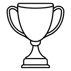 gold cup isolated on white background