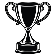 gold cup isolated on white background