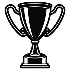 gold cup isolated on white background