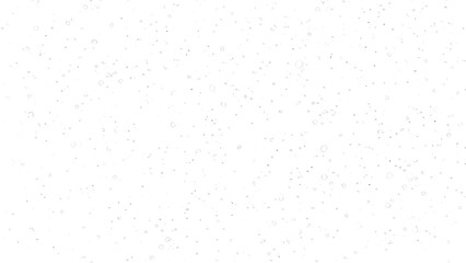 Large and small water droplets illuminated by soft light, isolated on transparent background, Generative AI