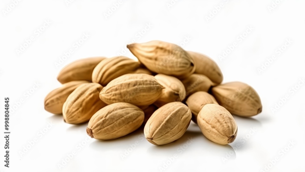 Poster  Nutty Delight  A pile of almonds ready to be savored