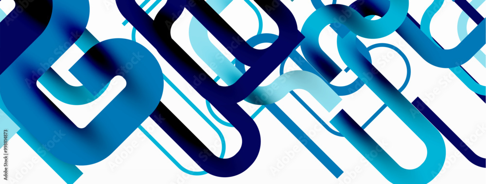 Poster wave lines minimal abstract background