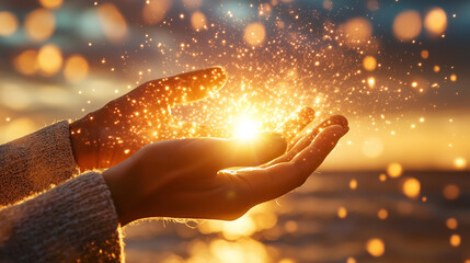 The light symbolizes divine love, creation, and the teacher’s connection to higher realms of wisdom