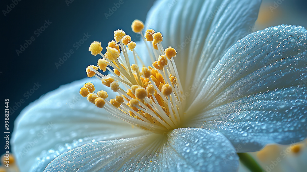Poster a macro image of a flowerâ€™s stamen,
