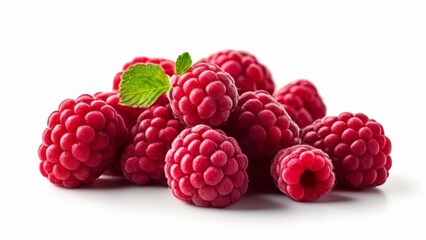  Fresh ripe raspberries perfect for a healthy snack or dessert