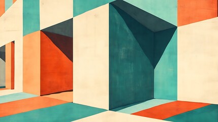 Abstract 3D Cube Art Collection: Geometric Designs, Textures, and Colorful Patterns