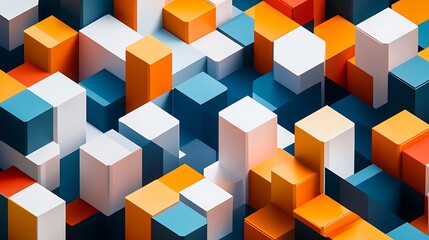 Obraz premium Abstract 3D Cube Art Collection: Geometric Designs, Textures, and Colorful Patterns