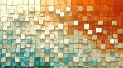 Fototapeta premium Abstract 3D Cube Art Collection: Geometric Designs, Textures, and Colorful Patterns