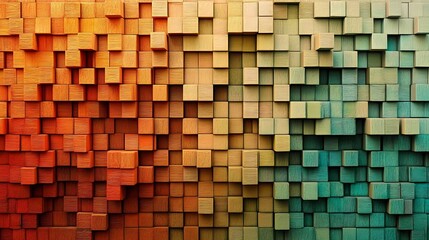 Fototapeta premium Abstract 3D Cube Art Collection: Geometric Designs, Textures, and Colorful Patterns