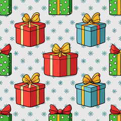 Fototapeta premium christmas gift boxes