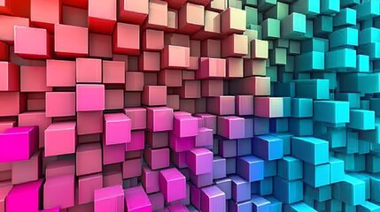 Obraz premium Abstract 3D Cube Art Collection: Geometric Designs, Textures, and Colorful Patterns