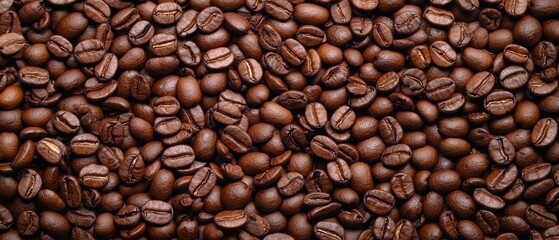 Fototapeta premium A stack of coffee beans atop another, forming a heightened mound