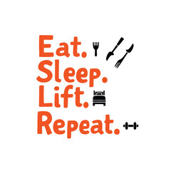 Gym typography vector illustration for t-shirts design