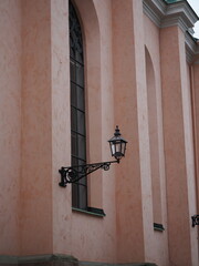 street lamp in the town