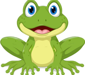 green frog cartoon