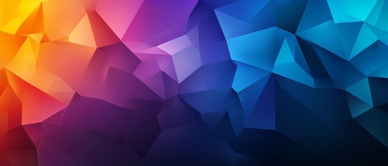 Fototapeta premium A tight shot of a multi-colored wallpaper, featuring a triangular pattern on its left side
