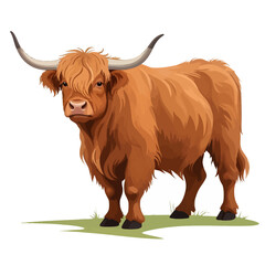 vector illustration of a bull