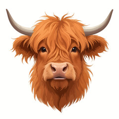 vector illustration of a bull