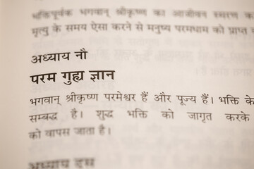 Text from the Bhagavad Gita | Ancient Wisdom and Spiritual Teachings from Hindu Scripture	
