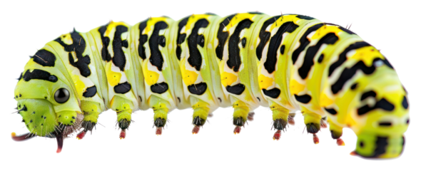 PNG Swallow tail butterfly caterpillar animal insect white background.