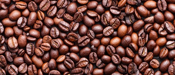  A large pile of coffee beans stacked upon one another