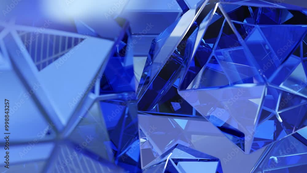 Aufkleber modern background with polygonal crystals. a geometric gem surface in abstract 3d. diamond reflectio