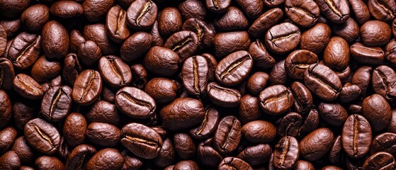 Obraz premium A pile of coffee beans stacked upon another