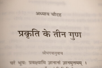 Text from the Bhagavad Gita | Ancient Wisdom and Spiritual Teachings from Hindu Scripture	
