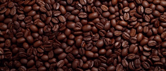 Obraz premium A pile of coffee beans stacked upon another larger pile