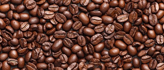 Obraz premium A stack of coffee beans with one beneath each bean