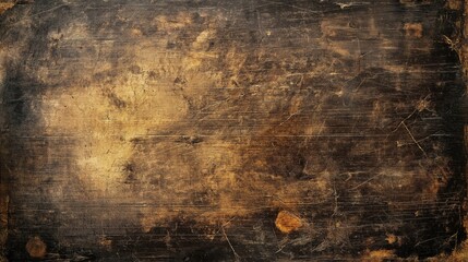 Obraz premium Close-up of a grungy, weathered surface with rusty and dark textures, evoking an aged industrial aesthetic.