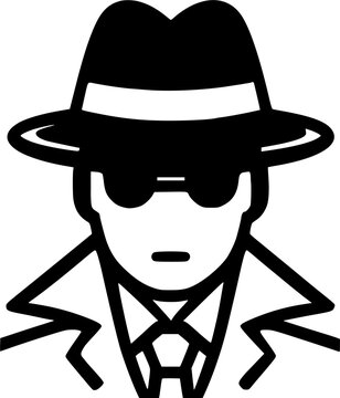 recommend clip art: Spy line icon, thief outline vector logo illustration, linear sign, symbol, vector, art