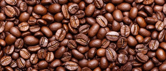 Obraz premium A mound of coffee beans with some in the center and others at its heart
