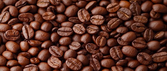 Obraz premium A mound of coffee beans with an ample supply in the pile's center