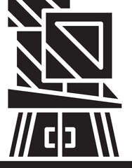 Modern Building and Edifice Icon
