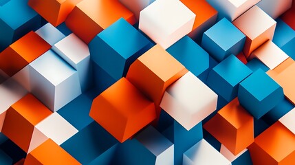 Obraz premium Abstract 3D Cube Art Collection: Geometric Designs, Textures, and Colorful Patterns